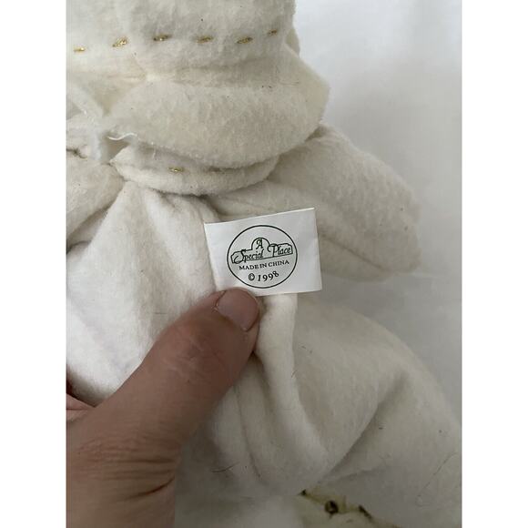 Christmas Snowman Bendable Scarf Cream 14" Plush ⛄️🧣 🎄 - Picture 10 of 13